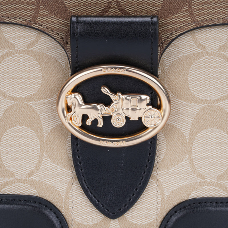 Coach 女士PVC配皮單肩斜挎手提包 5504 IMRKY