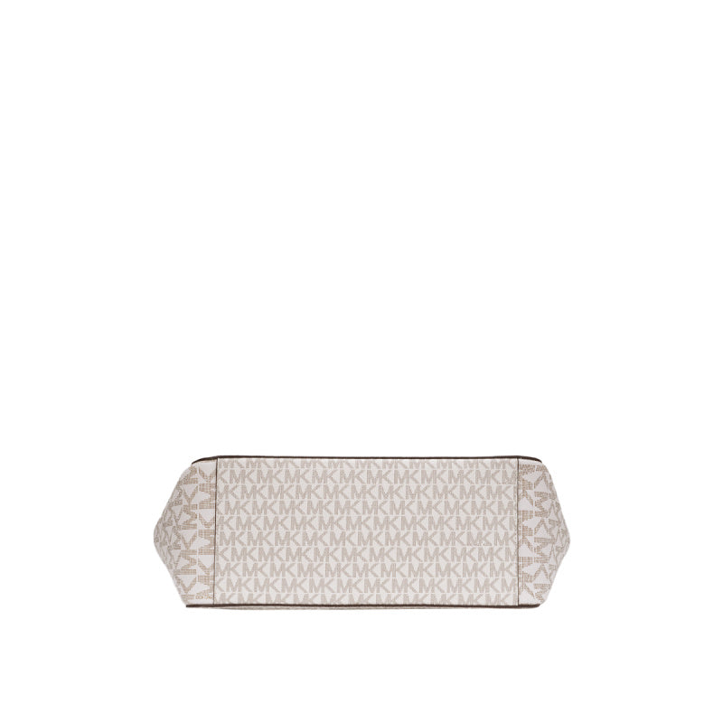 Michael Kors Signature Large Jet Set Travel Shoulder Chain Bag 35F1GTVT3B VANILLA