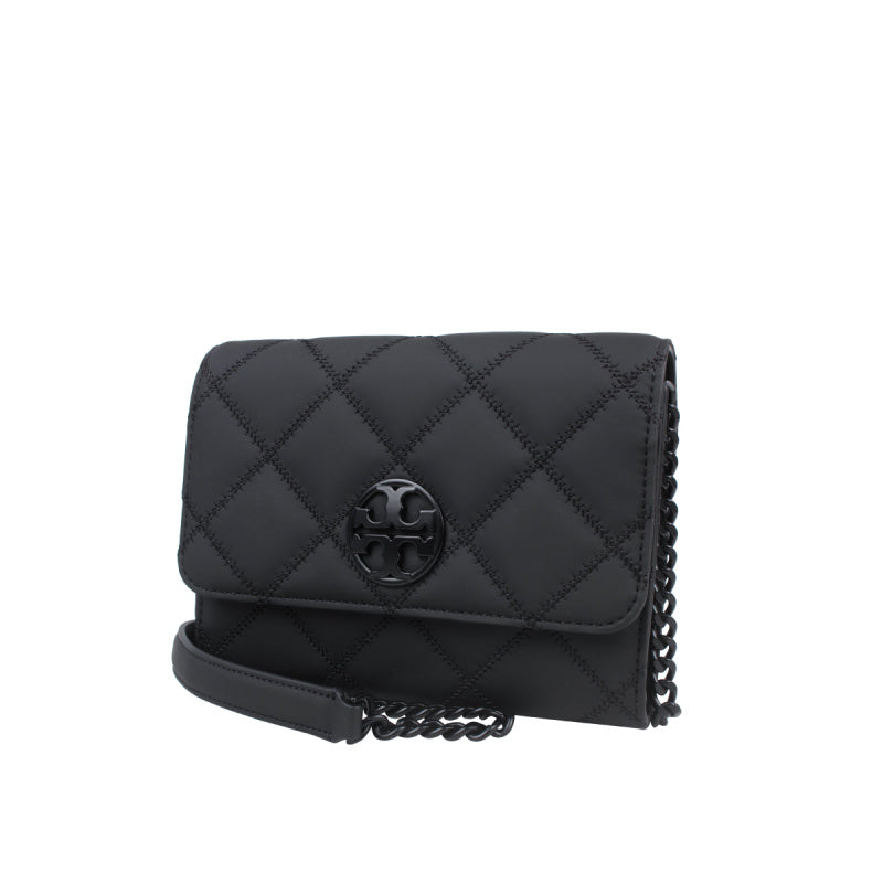 Tory Burch Willa 菱格絎縫女士鏈條錢包斜挎包 87874-001