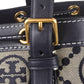 Tory Burch T-Monogram 大號編織提花配皮女士托特包 80644-405