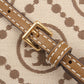 Tory Burch T Monogram提花織物拼皮革圓餅包 88487-271