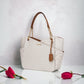 Michael Kors Signature Large Jet Set Travel Shoulder Chain Bag 35F1GTVT3B VANILLA