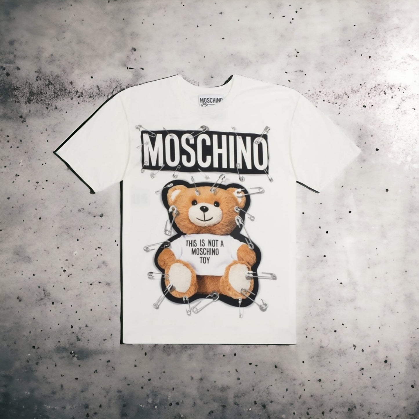 Moschino 別針泰迪熊 女士短袖 TEE