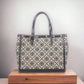 Tory Burch T-Monogram 大號編織提花配皮女士托特包 80644-405