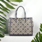 Tory Burch T-Monogram 大號編織提花配皮女士托特包 80644-405