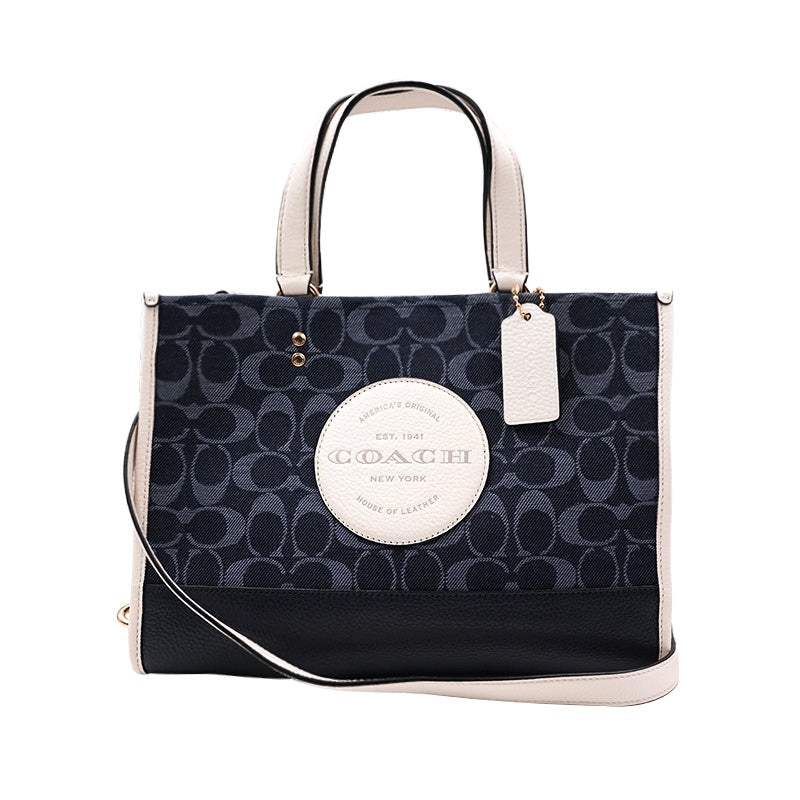 Coach 中號女士帆布配皮單肩斜挎手提包 C2826 IMDEI