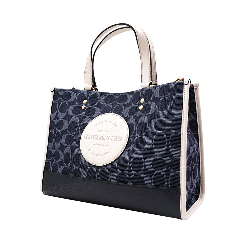 Coach 中號女士帆布配皮單肩斜挎手提包 C2826 IMDEI