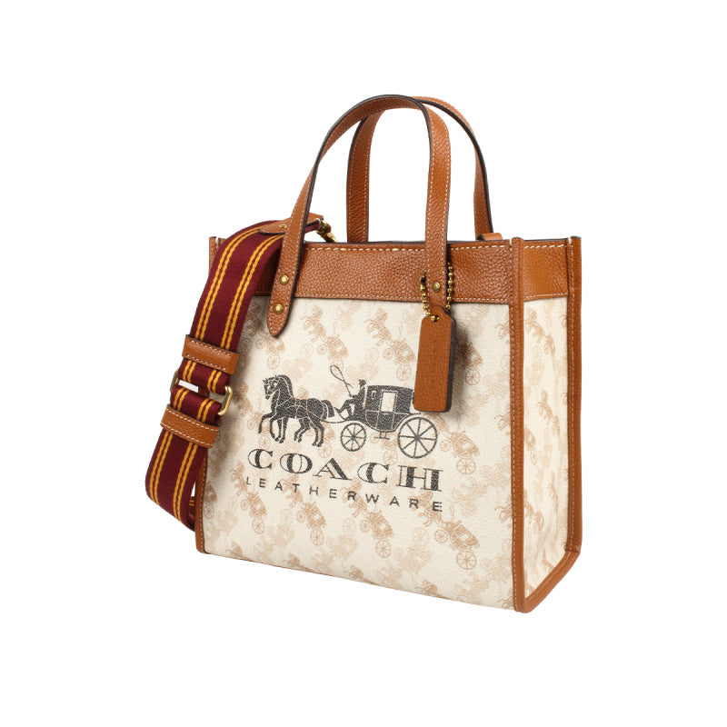 Coach 女士 PVC 配皮單肩手套提包 C8456 B4TXF