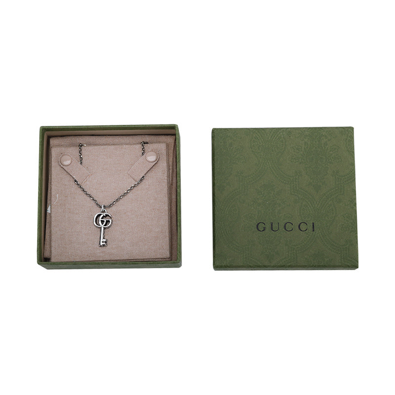 Gucci 雙G鑰匙項鍊 (男女同款) 627757 J8400 0701