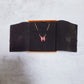 Hermes Pop H 玫瑰紅色玫瑰金鏈圓型 頸鏈